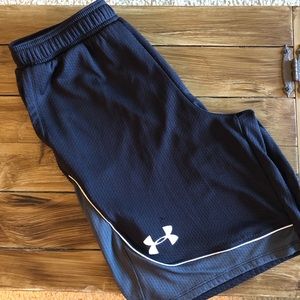 Under Armor black gray basketball shorts